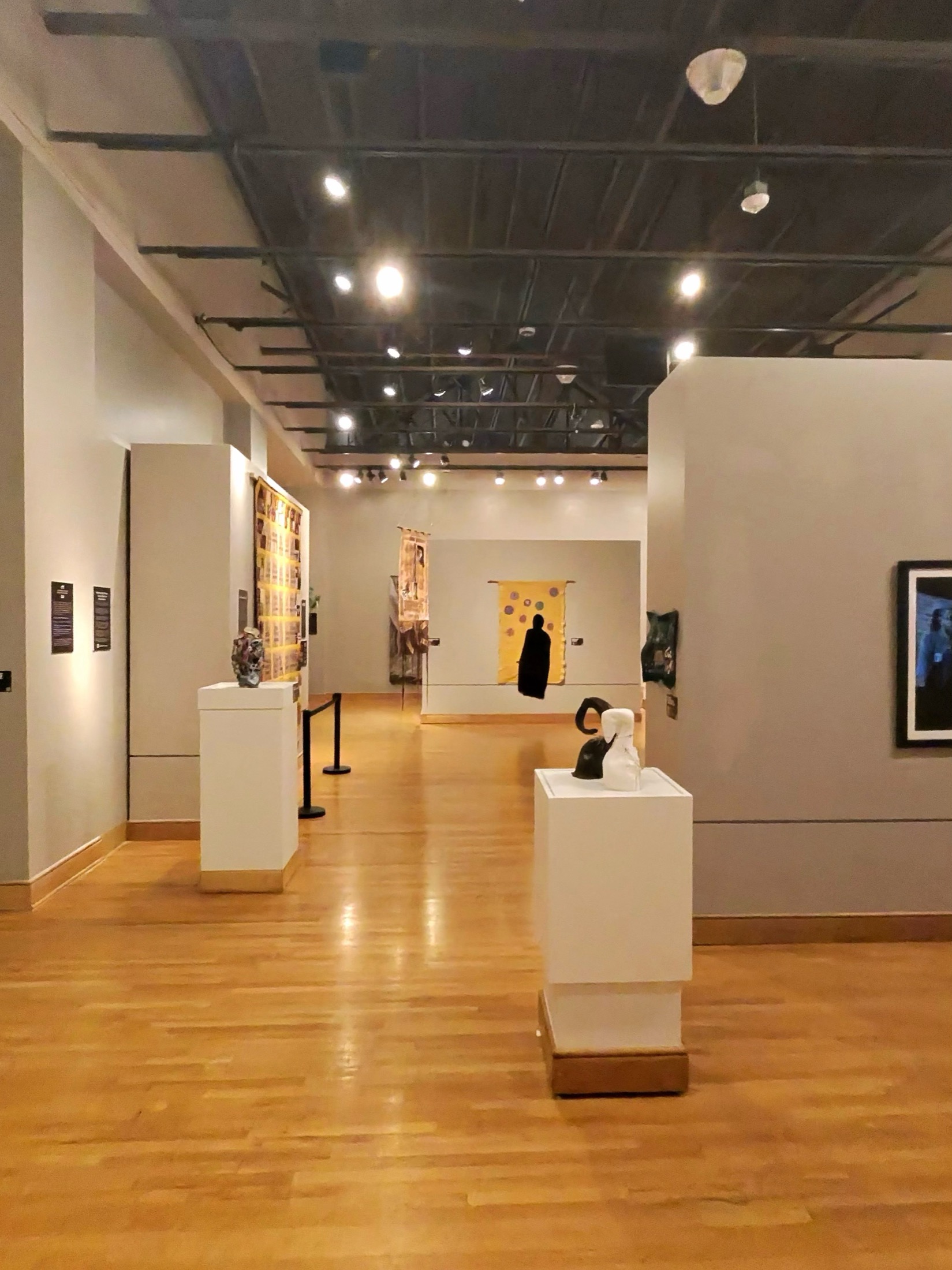Bound Together exhibition at the Birmingham Civil Rights Institute, including the Jefferson County Memorial Quilt and BCTP artworks
